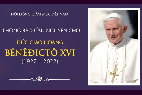 Hội đồng Giám mục Việt Nam thông báo cầu nguyện cho Đức Thánh Cha Bênêđictô XVI