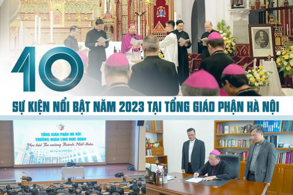 10 sự kiện nổi bật tại Tổng Giáo phận Hà Nội năm 2023