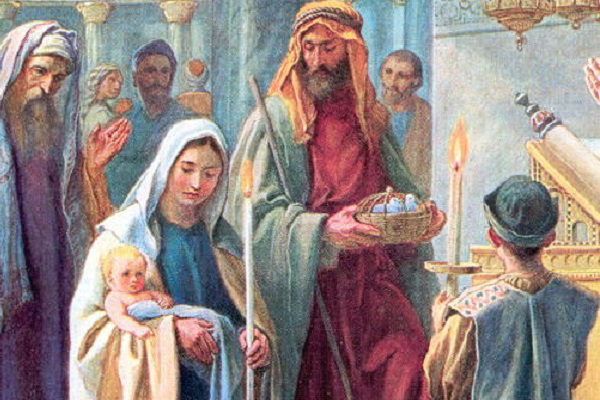 Ngày 02/02:  Ðức Mẹ Dâng Chúa Giêsu Trong Ðền Thánh