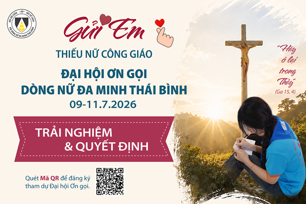 Khóa TÌM HIỂU ƠN GỌI Dòng Nữ Đa Minh Thái Bình năm 2026