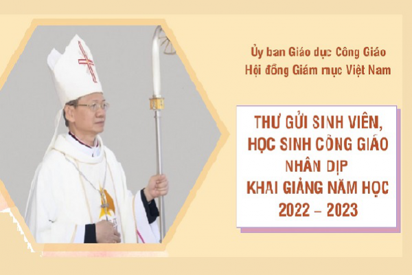 Thư gửi sinh viên, học sinh Công giáo nhân dịp khai giảng năm học 2022 - 2023