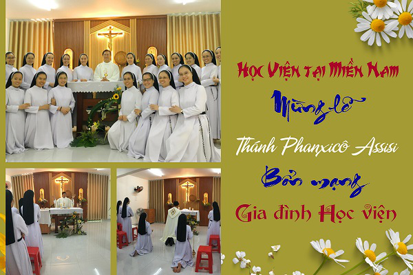 Học viện Đa Minh Thái Bình tại Miền Nam - Mừng lễ thánh Phanxicô Assisi - Bổn mạng Gia đình Học viện