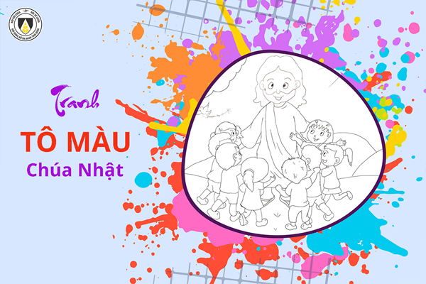 Tranh tô màu: Chúa Nhật Phục Sinh - năm A (Ga 20, 1-9)