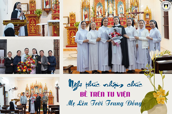Tu viện Mẹ Lên Trời Trung Đồng: Nghi thức nhận chức Bề trên Tu viện, nhiệm kỳ 2023-2026