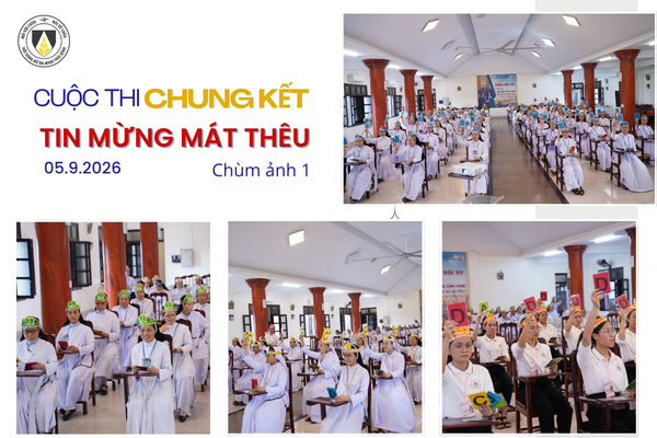 Hình ảnh 1: Cuộc thi Chung kết Tìm hiểu Tin mừng Mát thêu