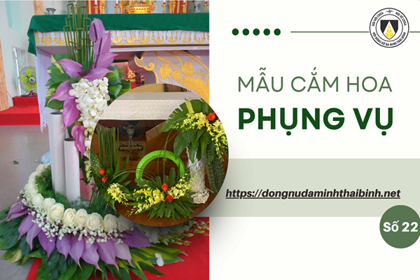 Mẫu cắm hoa Phụng vụ - số 22