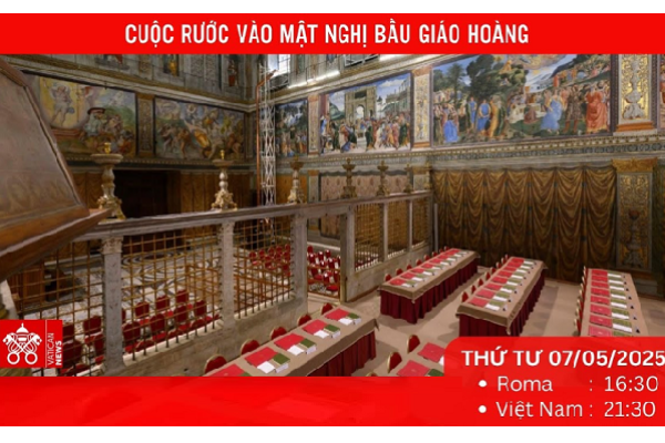 Trực tiếp Cuộc rước vào Mật viện Bầu Giáo Hoàng (7/5)