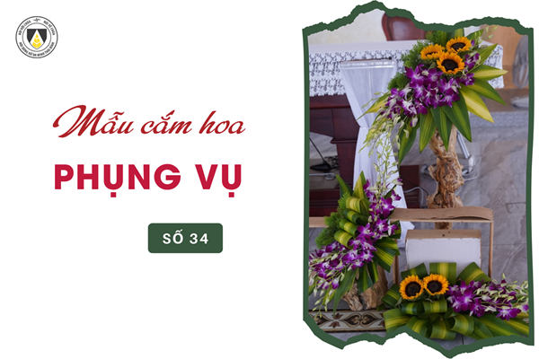 Mẫu cắm hoa Phụng vụ - số 34