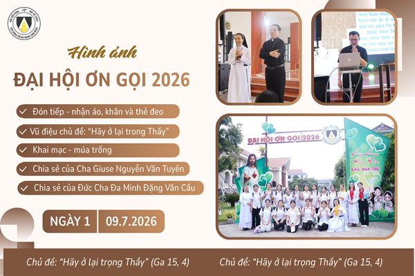 Đại Hội Ơn Gọi năm 2026: Ngày thứ Nhất - Chùm ảnh 1 (09.7.2026 AM)