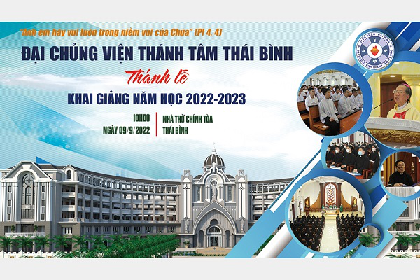Trực tuyến: Thánh lễ Khai giảng năm học mới 2022-2023 của Đại Chủng viện Thánh Tâm Thái Bình