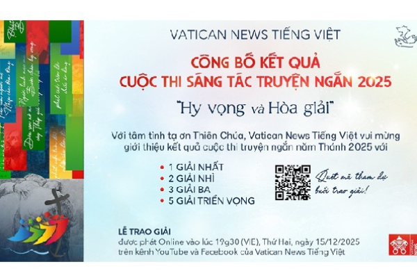 Kết quả Giải truyện ngắn Năm Thánh 2025: 