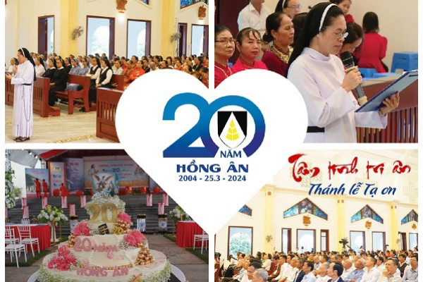 Tâm tình tri ân của Bề trên Tổng quyền trong Thánh lễ Tạ ơn mừng 20 năm Thành lập Hội dòng
