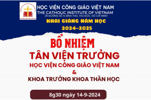 Bổ nhiệm Tân Viện trưởng - Học viện Công Giáo Việt Nam | Ngày 14.09.2024