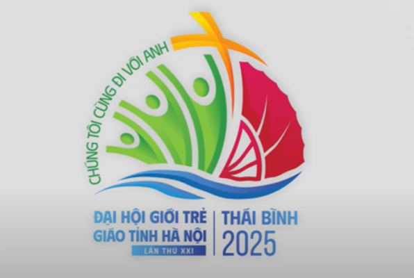 Logo chính thức ĐHGT Giáo Tỉnh Hà Nội lần thứ XXI năm 2025 tại Giáo Phận Thái Bình