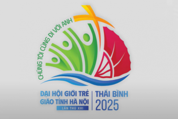 Logo chính thức ĐHGT Giáo Tỉnh Hà Nội lần thứ XXI năm 2025 tại Giáo Phận Thái Bình