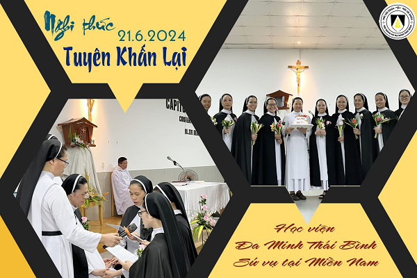 Thánh lễ Tạ ơn và Nghi thức Tuyên Khấn lại của các chị em Học viện đang thi hành sứ vụ tại Miền Nam 2024