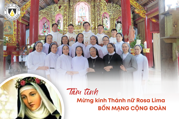 Tâm tình Mừng kính Thánh nữ Rosa Lima: Bổn mạng Cộng đoàn