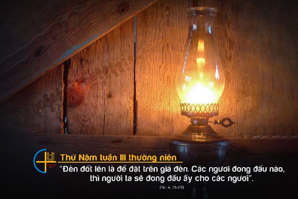 Suy niệm Tin mừng thứ Năm - Tuần 3 - Thường niên năm I (Mc 4, 21-25)