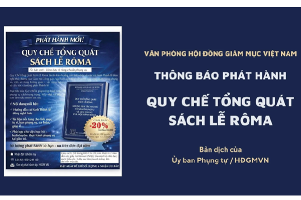Văn phòng Hội đồng Giám mục thông báo phát hành: Quy chế tổng quát Sách lễ Rôma