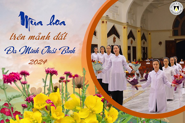 Mùa hoa trên mảnh đất Hội dòng Nữ Đa Minh Thái Bình năm 2024