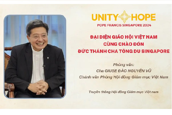 Đại diện Giáo hội Việt Nam cùng chào đón Đức Thánh Cha tông du Singapore