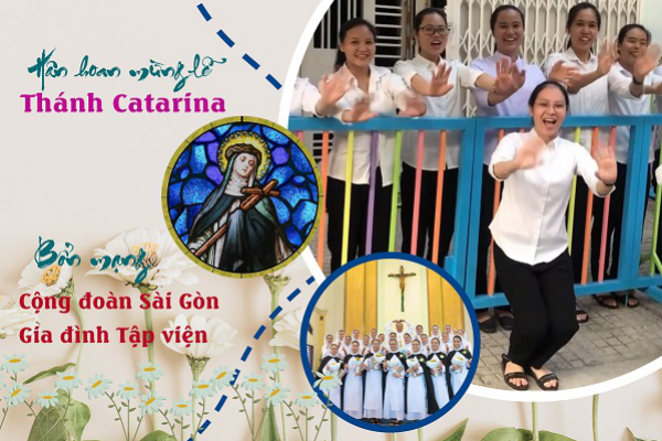 Thánh Catarina: Bổn mạng Cộng đoàn Sài Gòn và Gia đình Tập viện