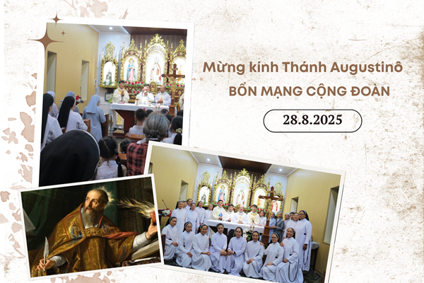 Mừng kính thánh Augustinô: Bổn mạng cộng đoàn Bồ Ngọc (28.8.2025)