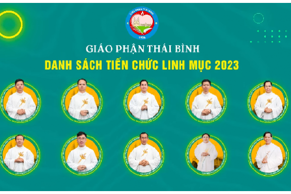 Danh sách Tiến chức Linh mục Giáo phận Thái Bình 2023