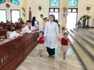 Trường Mầm non Tư thục Bình Minh: Hình ảnh Thánh lễ Tổng kết năm học 2021 - 2022 (2)