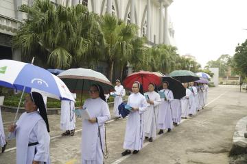 Hình ảnh Hành hương Năm Thánh 2025 tại Nhà thờ Chính tòa Thái Bình