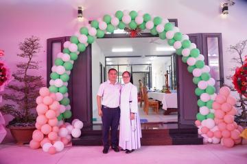 Hình ảnh: Làm phép và Cắt băng Khánh Thành Cộng đoàn Thánh Piô V Mỹ Hội