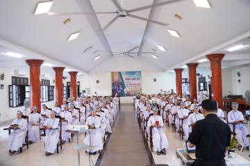 Hình ảnh 1: Cuộc thi Chung kết Tìm hiểu Tin mừng Mát thêu