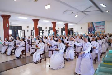 Hình ảnh 1: Cuộc thi Chung kết Tìm hiểu Tin mừng Mát thêu