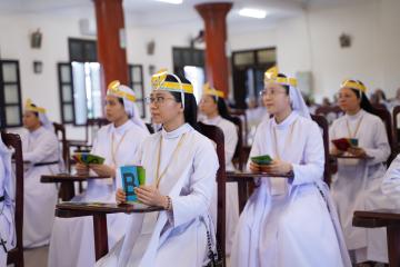 Hình ảnh 1: Cuộc thi Chung kết Tìm hiểu Tin mừng Mát thêu