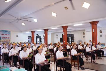 Hình ảnh 1: Cuộc thi Chung kết Tìm hiểu Tin mừng Mát thêu