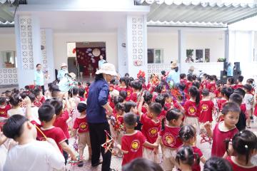 Hình ảnh: Các con Mầm Non Bình Minh vui Tết Trung Thu năm 2026