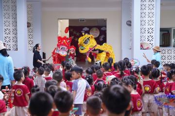 Hình ảnh: Các con Mầm Non Bình Minh vui Tết Trung Thu năm 2026