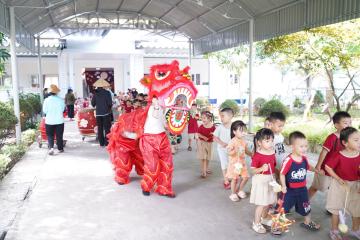 Hình ảnh: Các con Mầm Non Bình Minh vui Tết Trung Thu năm 2026